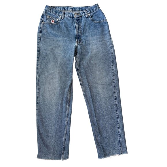Vintage ROCKIES USA Made Relaxed Fit Raw Hem Straight Leg Western Jeans size 30 - Picture 1 of 6